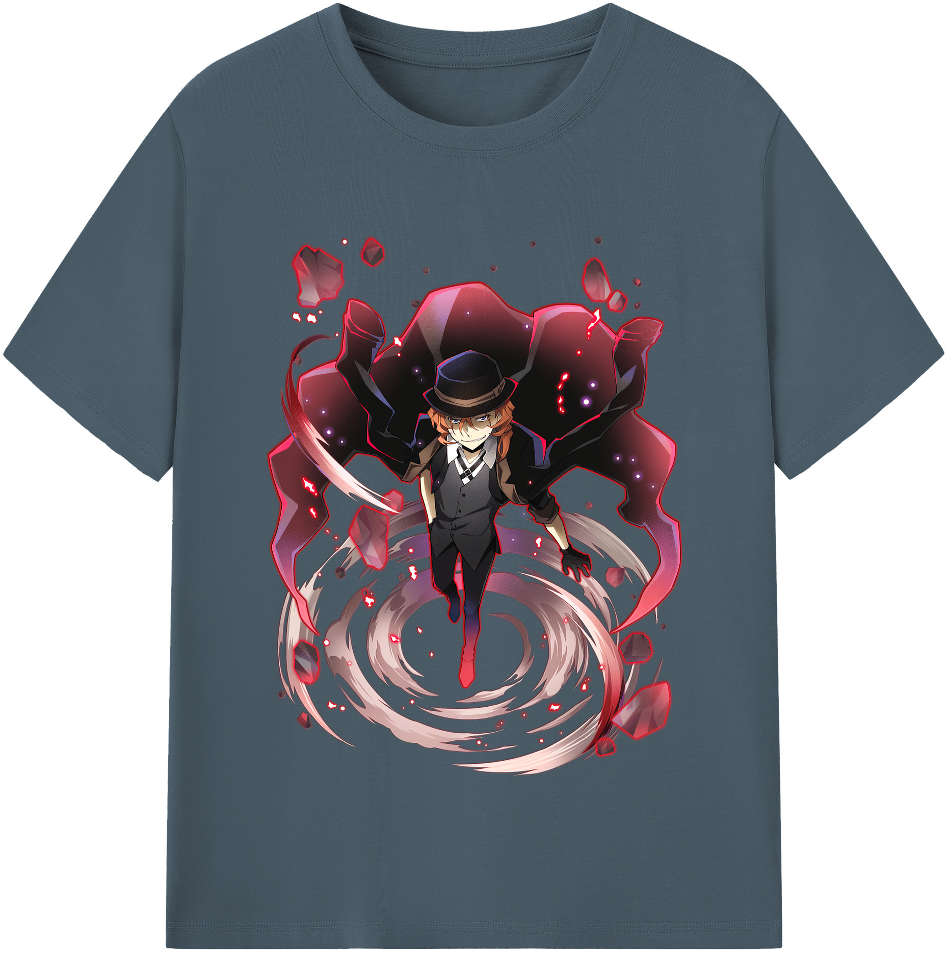 （画像用） 文豪ストレイドッグス Bungo Stray Dogs 綿100％半袖Tシャツ（フロントプリント）